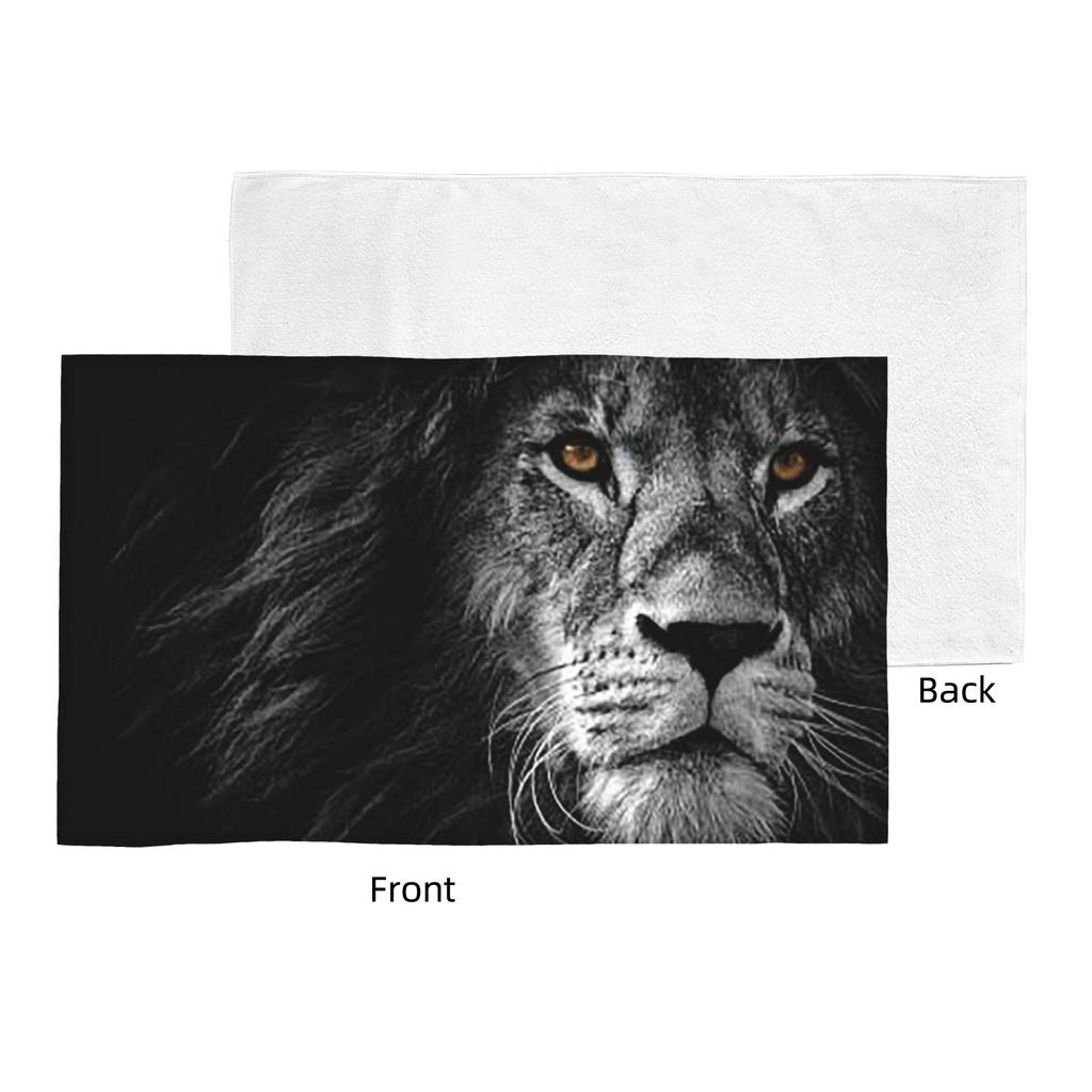 Lion Face Maks Soft Face Towel Quick Dry Pool Bath Cotton Towels Absorbent Quick