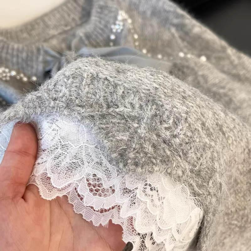 Свитер для женщин Осень Зима Утепленный Теплый Вязаный Эластичный С длинным рукавом Оверсайз Топы