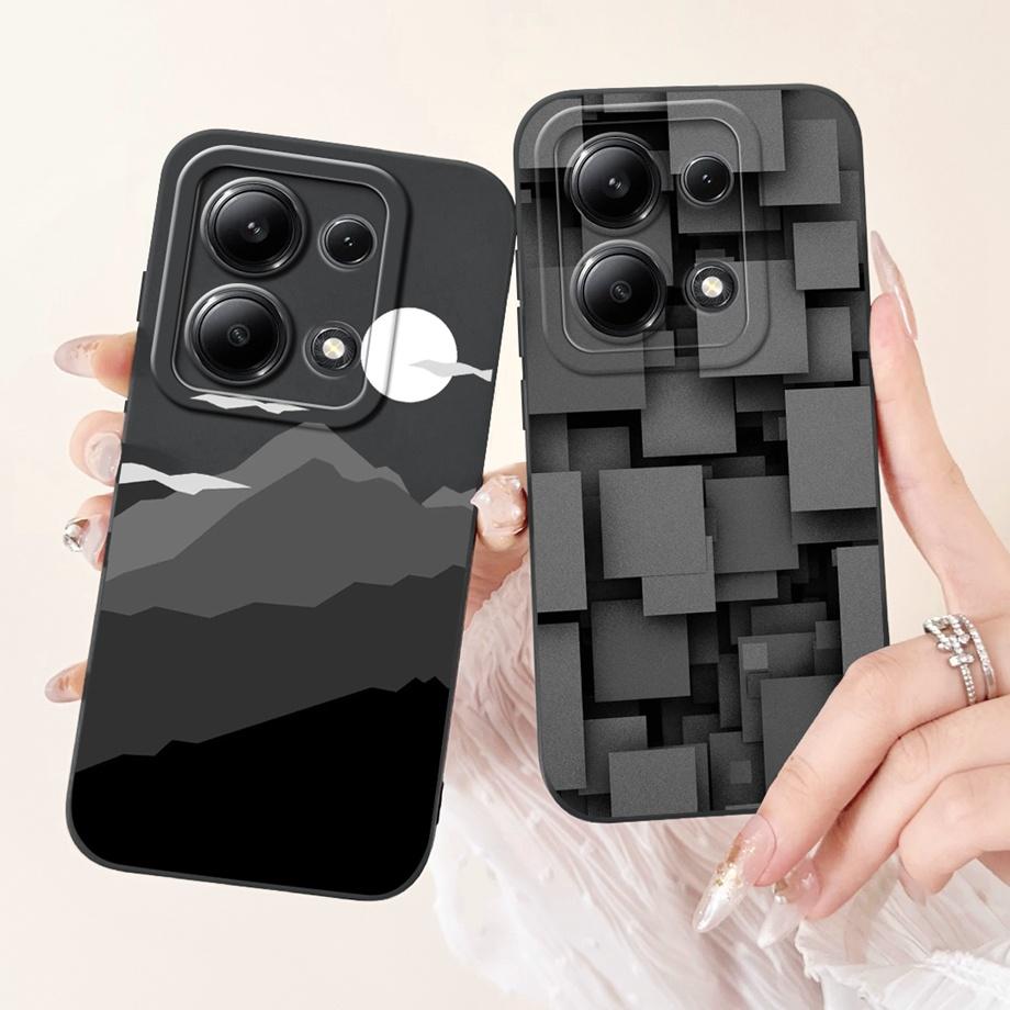 Чехол для телефона Xiaomi Redmi Note 13 Pro Plus, мягкий матовый силиконовый чехол Capa Redmi Note 13 Pro Note13 4G 5G, мультяшная задняя крышка