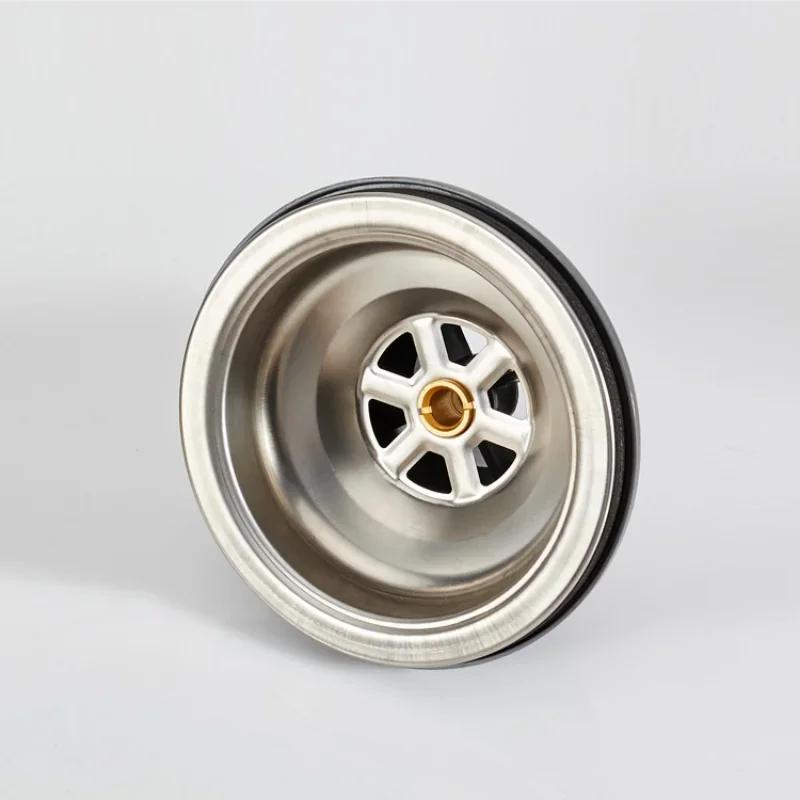 1 шт. Слив для раковины из нержавеющей стали, слив для умывальника, сетка для мусора, пробка, корзина для мусора, герметичная крышка для кухонных и ванных принадлежностей