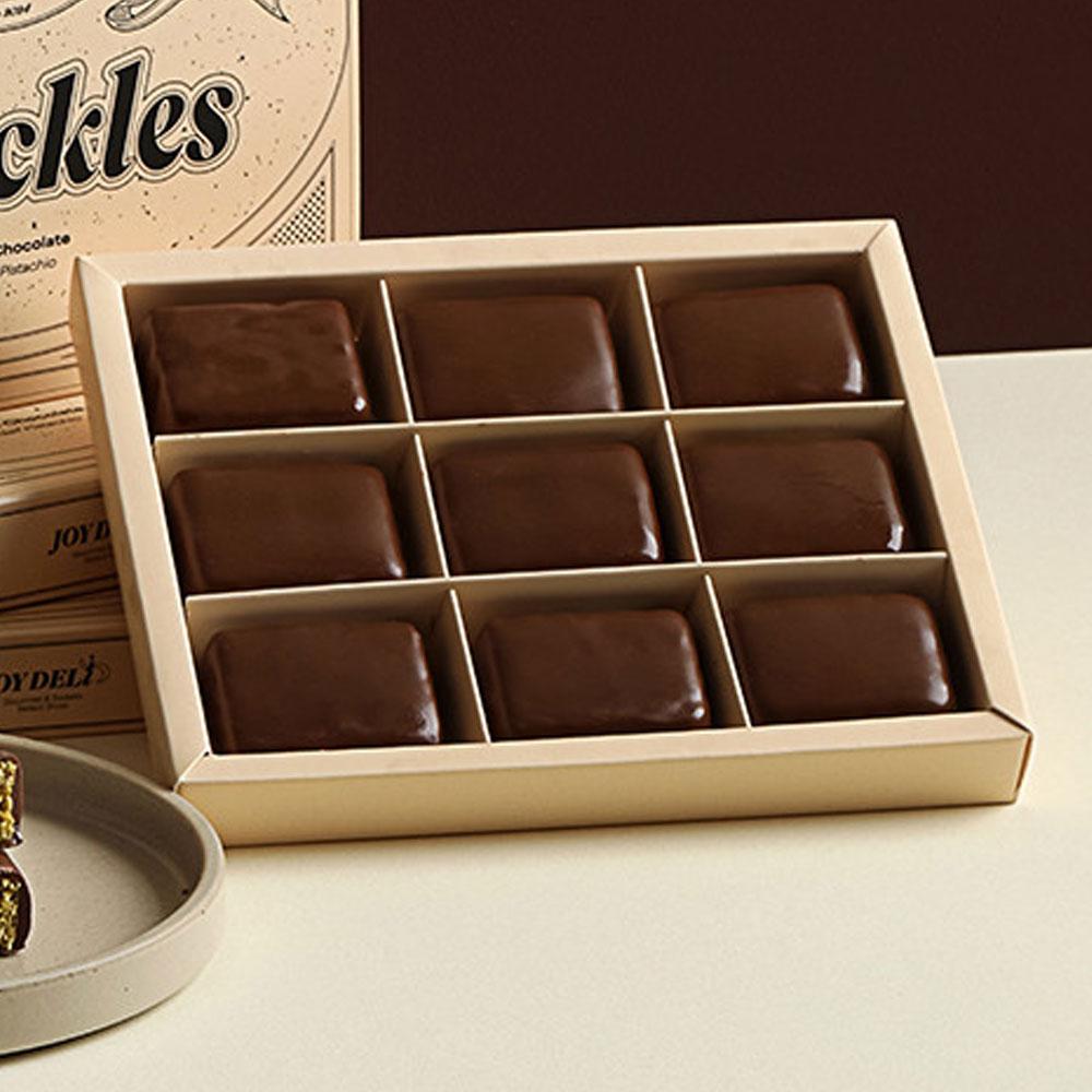 Korea Chuckles dubai chocolate 1 box of 4 pieces / 1 box of 9 pieces original danube and postachio kunafa