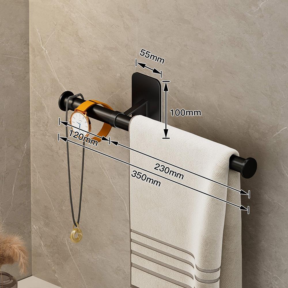 35/45/55 см вешалка для полотенец, вешалка для полотенец, держатель для банных полотенец, настенная подвесная штанга для полотенец, алюминиевая полка для ванной комнаты, кухонная полка для хранения