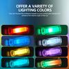 Car Retro 5V LED Bulbs Incandescent Atmosphere Ornament Light Universal USB LED Candle style Rainbow Color Atmosphere Lamp