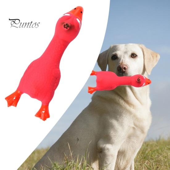 Латексная игрушка-курица для собак со звуком, избавляющая от скуки, игрушка для чистки зубов, молярная игрушка, устойчивая к укусам, забавная пищащая игрушка-курица для собак, жевательная игрушка