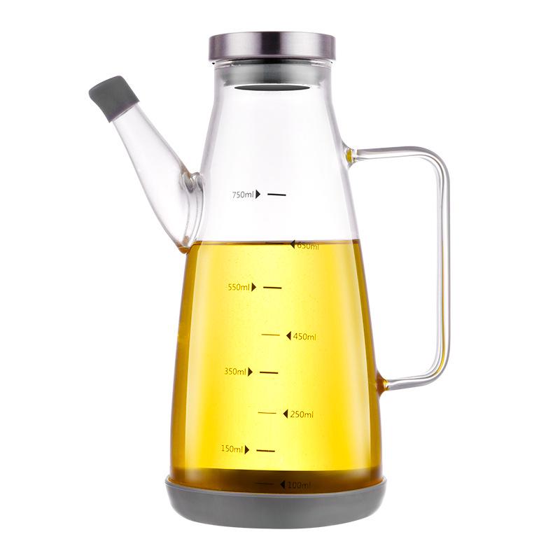 Leak-Proof Stainless Steel Oil & Vinegar Bottle for Kitchen