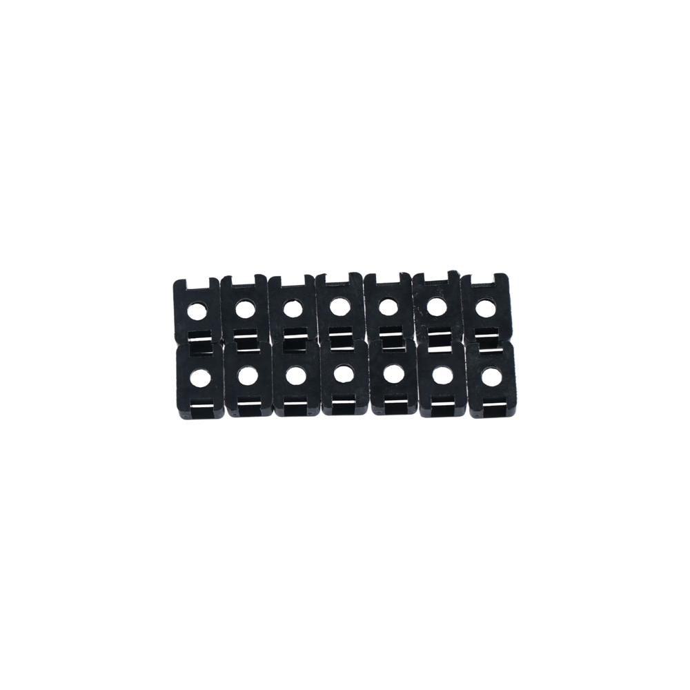 Black Width Cable Tie Mount Wire Holder Base Saddle Type
