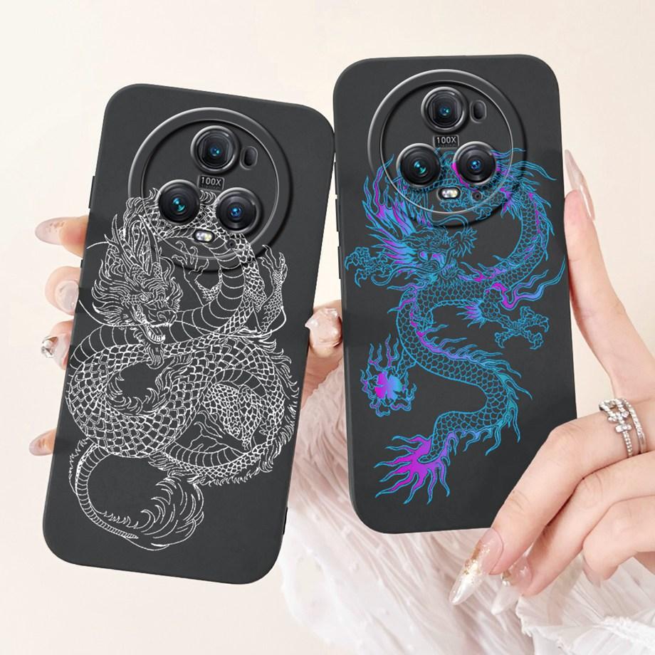 Чехол для Honor Magic5 Lite 5 Pro Magic4 Magic6 Lite Мягкая силиконовая задняя крышка Панда Мрамор Дракон Кошка Астронавт Мультяшный Бампер