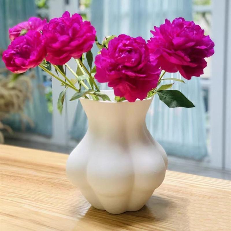Minimalist Designs Mold Butt Shape Silicone Molds Body Shapes Flower Vase Epoxy Mould Sculpture Vase for  Enthusiasts