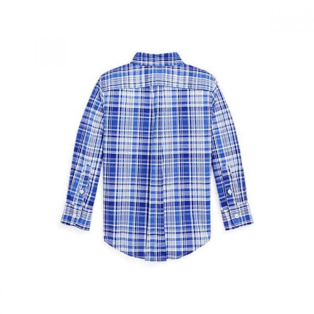 Polo Kids Plaid Cotton Poplin Shirt Cwpowovt6820354999