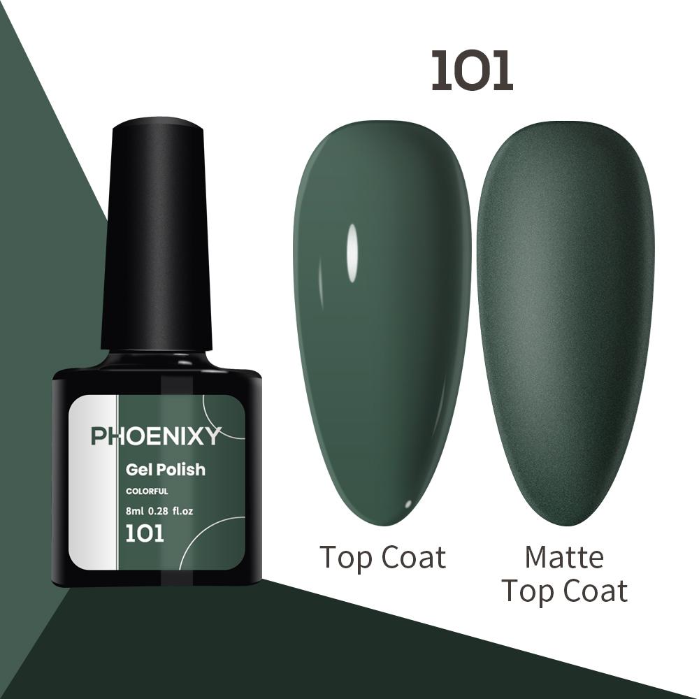Лак для ногтей PHOENIXY, 8 мл, УФ-светодиодный гибридный лак для дизайна ногтей, гель-лайнер для маникюра, полупостоянная основа, верхнее покрытие, гель с блестками, блестящие цвета, гель