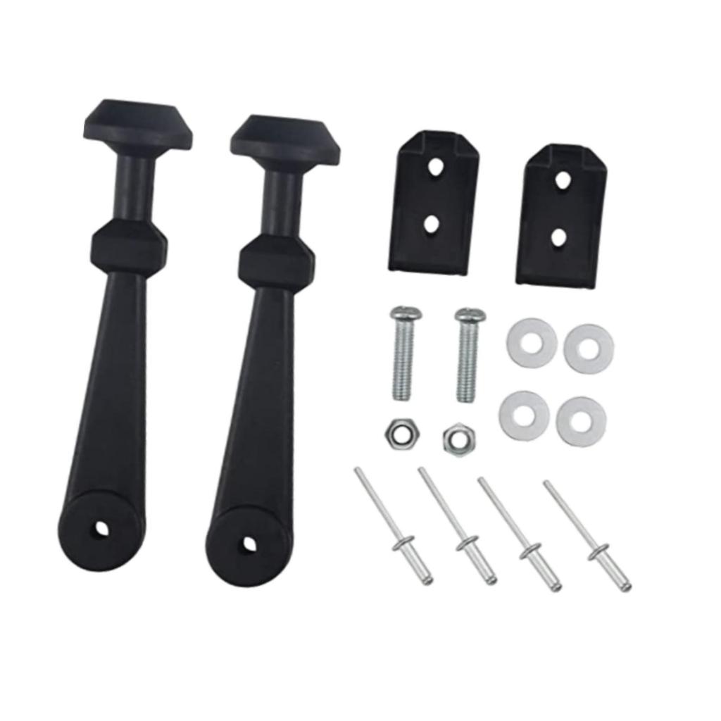 622304 Hood Latch Kit Hood Latch Straps Component Easy to Install Outdoor Sports Supplies with Mounting Hardware Replaces