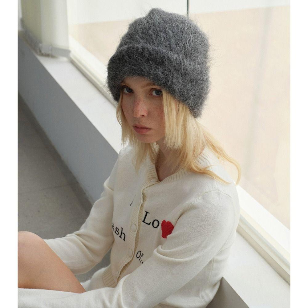 Winter Warm Alpaca Wool Beanies Thicken Keep Warm Caps Cold Protection Hat  Women Accessories