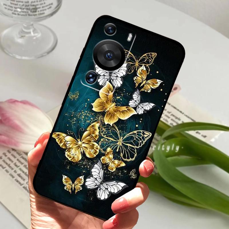 Для чехла Huawei P60 Мягкий силикон ТПУ Задняя крышка телефона Для чехлов Huawei P60 Pro Животный бампер Для HuaweiP60 P60Pro Защитный