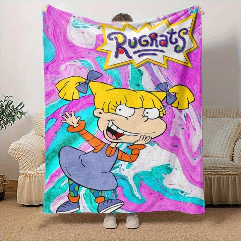 1pc Rugrats Home Decor: Cozy Flannel Blanket, Perfect Gift for Bedroom, Living Room, Travel, Camping, Car, Beach, Office Naps, Ideal Rugrats Sofa Thro