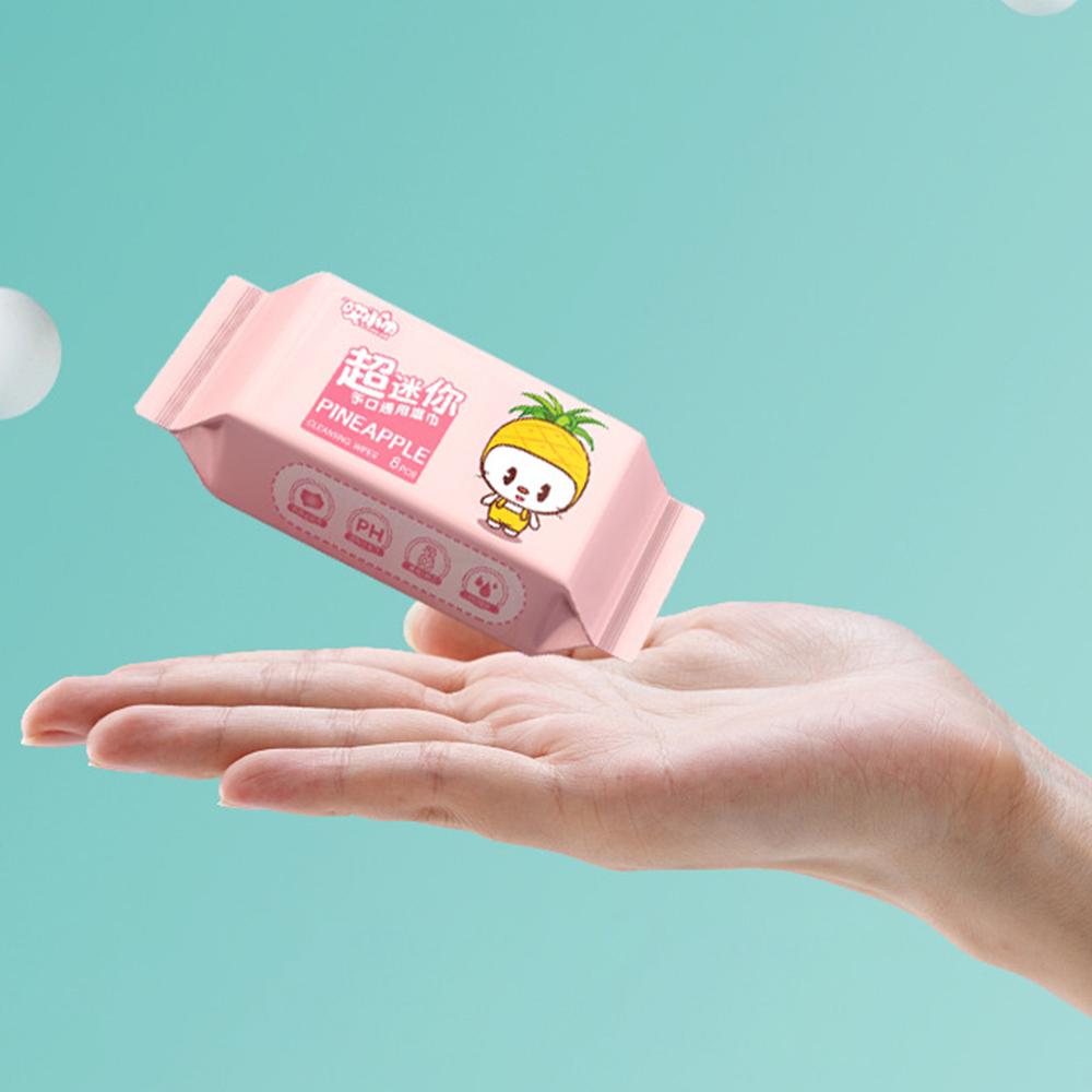 Large Pack Baby Wet Wipes Soft Mini Portable Wipes New Freshing Cleaning Wipes Babies