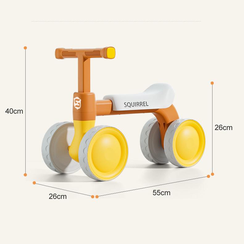 Детский беговел для мальчиков и девочек 1 года, 12–36 месяцев, беговел для малышей, 4 колеса, первый велосипед для малышей, подарки на первый день рождения