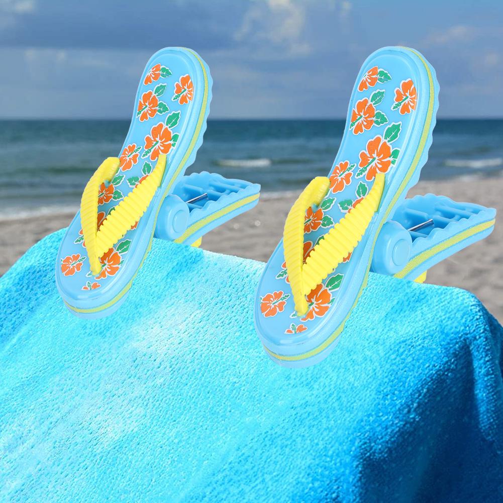 Plastic Cute Beach Towels Windproof Clip Sunbeds Retaining Clips Pool Accessories