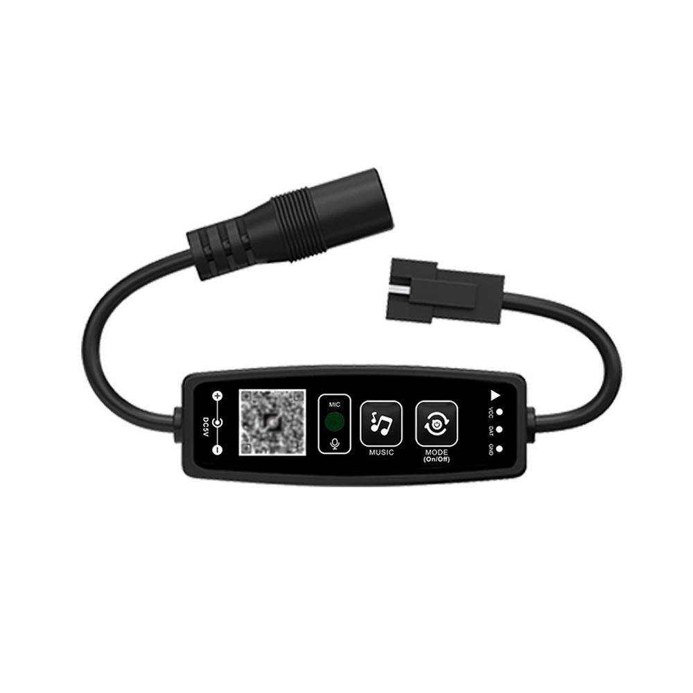 Беспроводной Bluetooth LED контроллер с 28 кнопками, синхронизацией с музыкой и диммированием полного цвета