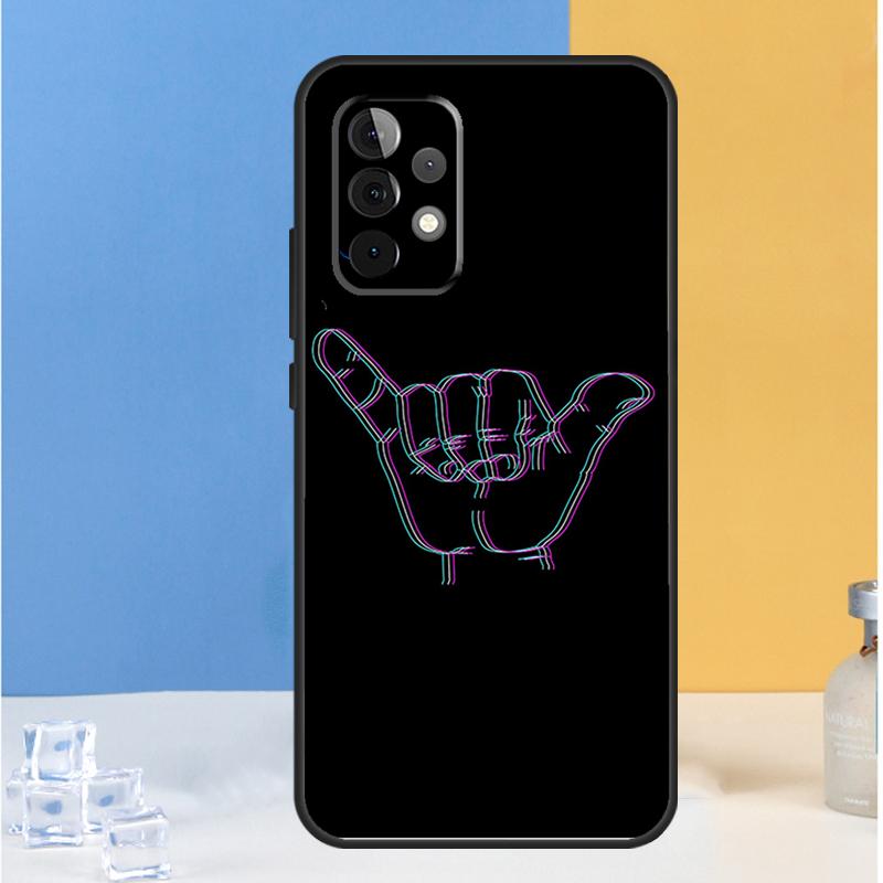 Shaka Surf Hang loose For Samsung Galaxy A54 A34 A14 A13 A33 A53 A36 A05 A06 A16 A32 A52 A55 A35 A15 A56 A26 Case