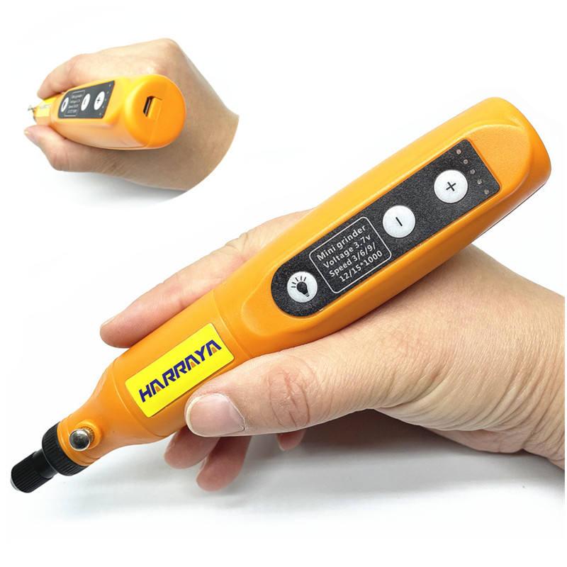 Mini 5-Speed Adjustable Rotary Grinding Machine Cordless DIY Power Tool for Nail Repair 208 Electric Grinder Polishing