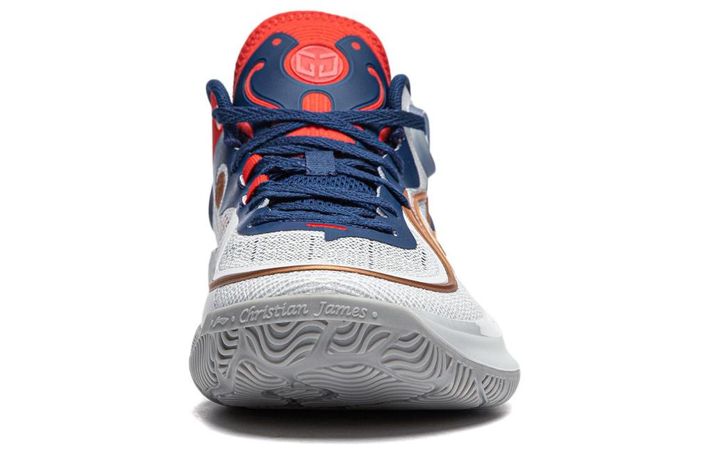 Men's Sneakers Li-Ning CJ-3 Basketball Shoes Men's Low-top Standard White/Navy
