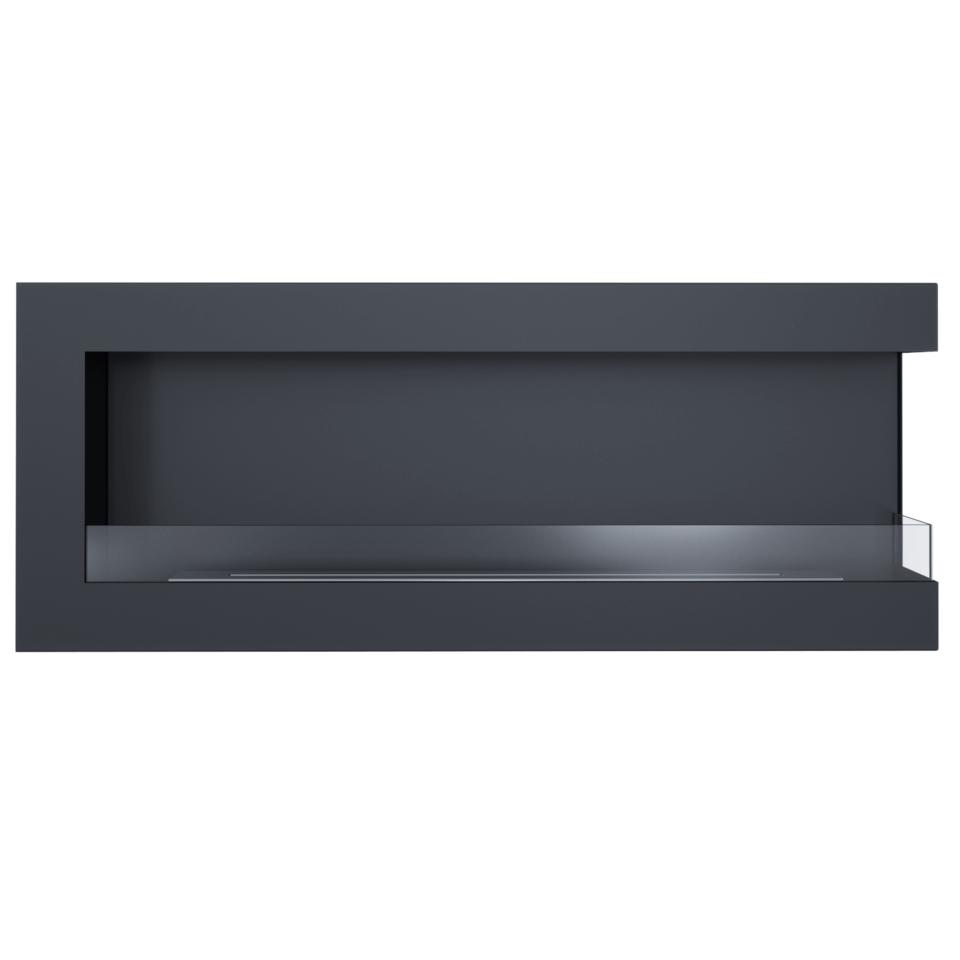 Камин на биоэтаноле настенный DELTA 1200 TÜV правый с декоративными камнями с набором декоративных камней