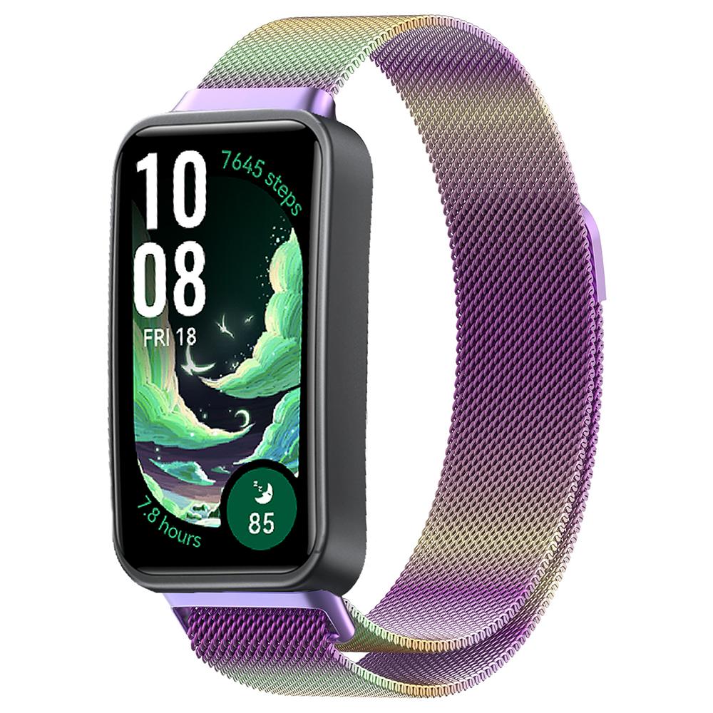Миланская петля для Huawei Band 10 9 8 Магнитный металлический браслет из нержавеющей стали Ремешок Аксессуары для Huawei Band 11/11 Pro