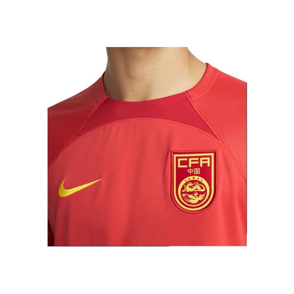 Nike Джерси сборной Китая по домашнему футболу 2022/23 — мужские топы с круглым вырезом и короткими рукавами, красные DN0708-696