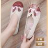 Old ******* Cloth Shoes Breathable S**t Sole Middle-aged and Elderly Female Mother Shoes Non-slip ****** and Summer One-pedal Fly-woven Flat-soled