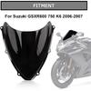 Ветровое стекло, PSLER Ветровое стекло Двойной пузырь для GSXR600 750 K6 2006-2007, Черный