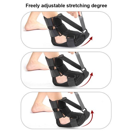 Подошвенный фасциит, ночная шина, регулируемая губчатая подкладка для женщин и мужчин, поддержка свода лодыжки, эластичный ботинок, облегчение тендинита, бандаж для сна для ног