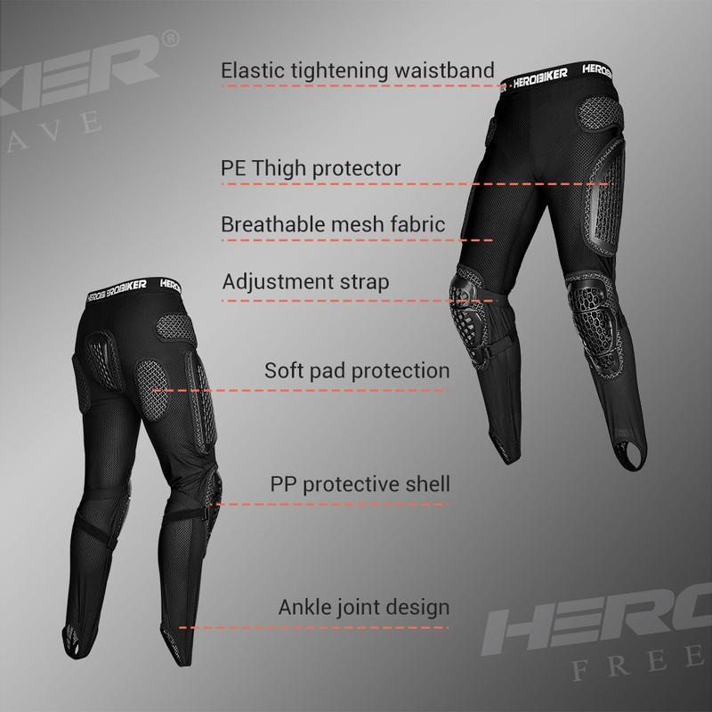 Men's Motorcycle Pants Motocross Racing Moto Armor Pant Outdoor Riding Drop Resistant Motorbike Armor Pants Riding Protection