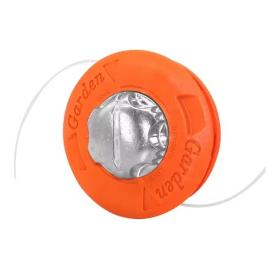 Двойная триммерная головка Алюминиевый сплав Головка для триммера Универсальная сменная триммерная головка для большинства бензиновых триммеров