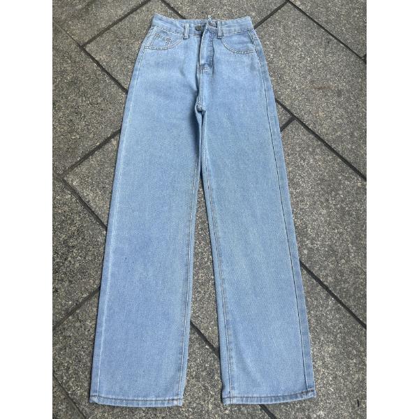 Женские потертые женские джинсы с высокой талией Модные универсальные прямые брюки