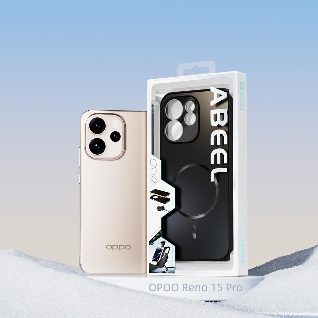 ABEEL Для Oppo Reno15 Pro Max 5G (Глобальный)/Reno15 Pro 5G (Китай) Магнитный чехол TPU PC Охлаждающий Матовый Чехол для задней панели телефона с защитной пленкой для объектива