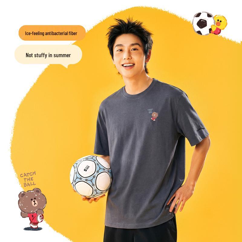 Anta Унисекс антибактериальная футболка X LINE FRIENDS Ice Cool