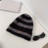 Women's And Men's Striped Beanie, Autumn/Winter Warmth And Lightweight Hat