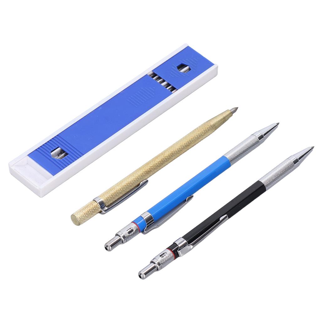 Carpenter Pencil Mechanical 2.0mm Marking Scriber Tool with Refills for Woodworking