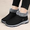 Cotton Shoes Women's New Winter Warm Short Boots Piled and Thickened One-pedal Casual Snow Boots Middle and Old Mother Cotton Boots