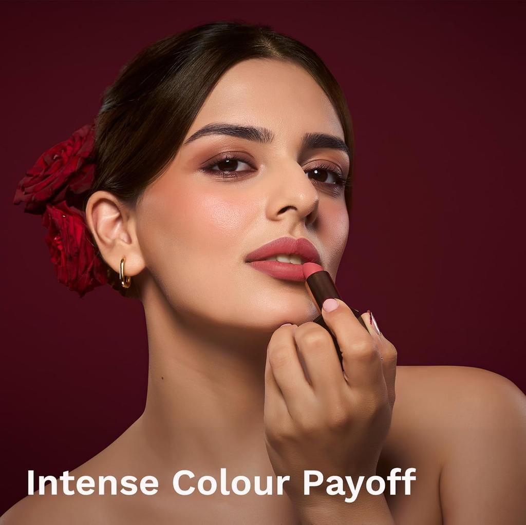 Pilgrim Matte Me Up Губная помада-пуля 4,2 г Кремовая Легкая Бархатно-матовая SPF 30 Стойкая Не сушит Розовый романс -14