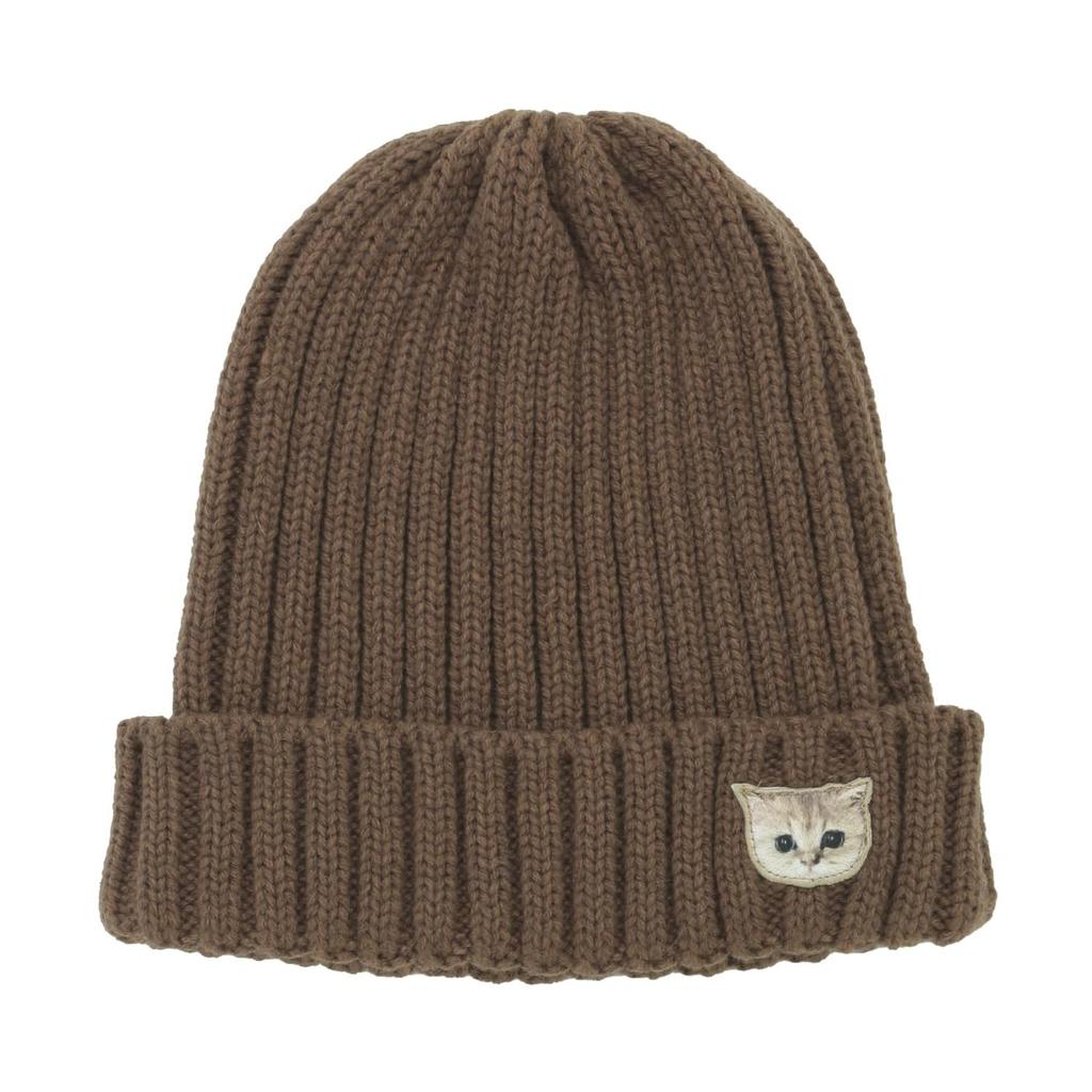 Beanie ACCESSOIRES Hat Knit Hat Logo Nunet Cat 69909 Mocha Brown [Paul & Joe] [Paul & Joe] [Moonbat] Women's