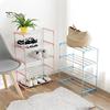 Stainless Steel 3/4 Layers Shoe Rack Assembled Easy Installation Household Slipper Storage Shelf