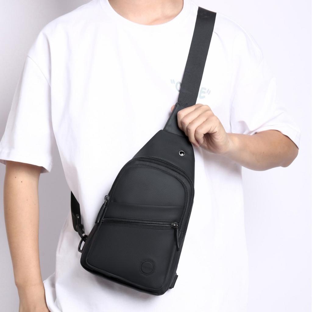 Новая мужская наплечная сумка, брызгозащищенная, многослойная, для отдыха и спорта, нагрудная сумка для езды на велосипеде и бега, многоцелевая сумка-мессенджер