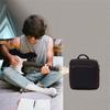 Effect Pedal Bag Guitar Pedal Board Carry Bag Oxford Cloth Portable Zipper Handbag Shoulder Bag with Detachable Strap Black