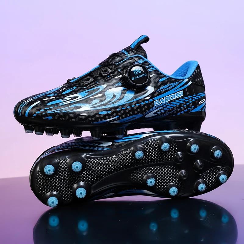 New Children Football Boots Society Cleats Soccer Shoes Professional Boys Girls Football Field Boots Original Non Slip Athletic Shoes