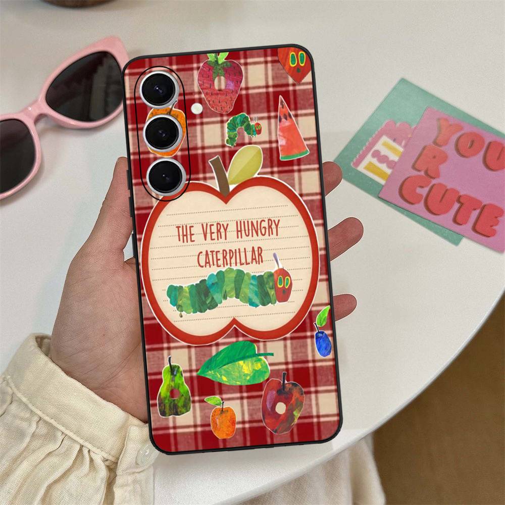 Чехол для телефона 'Очень голодная гусеница' для Samsung S 24 Fe 25 Ultra Plus 20 Lite 21 30 22 23 24 22 Ultra 5G Fundas