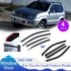 Windows Visor for Toyota Land Cruiser Prado J120 2003~2009 FJ120 LC120 Lexus GX 470 Vent Smoke Covers Sun Rain Guards Accessorie