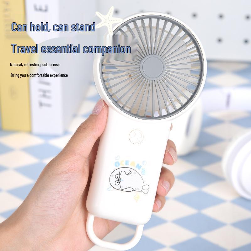 Portable Silent USB Mini Fan with High Wind Power for Desktop and Handheld Use