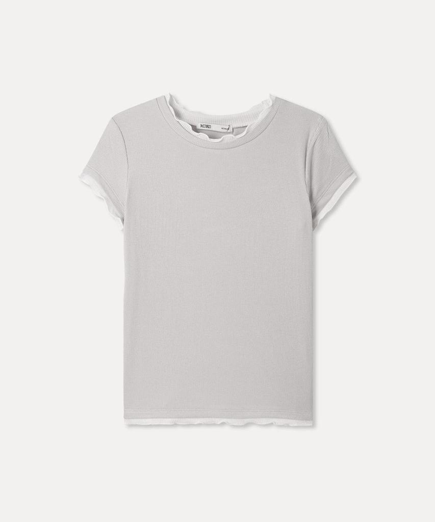 MIXXO Color Block Short Sleeve T-Shirt_Miwhwg739A
