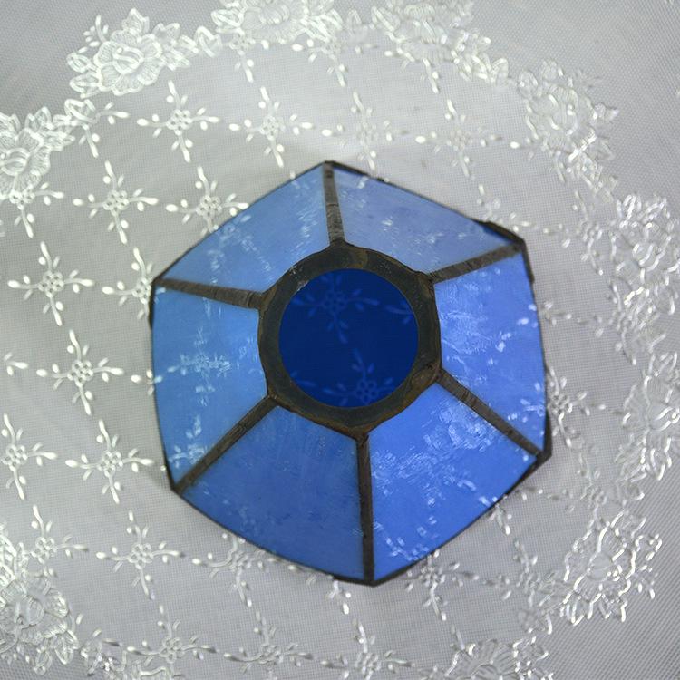 Colored Glass Lampshade Ceiling Pendant Light with E27 Holder